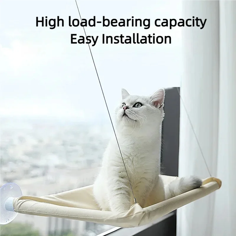 Cama Suspensa para Gatos de Janela com Fixação Segura para Sol e Paisagem - Image 3