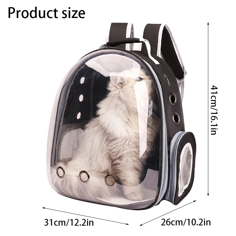 Mochila de Transporte para Cães e Gatos Transparente - Image 5