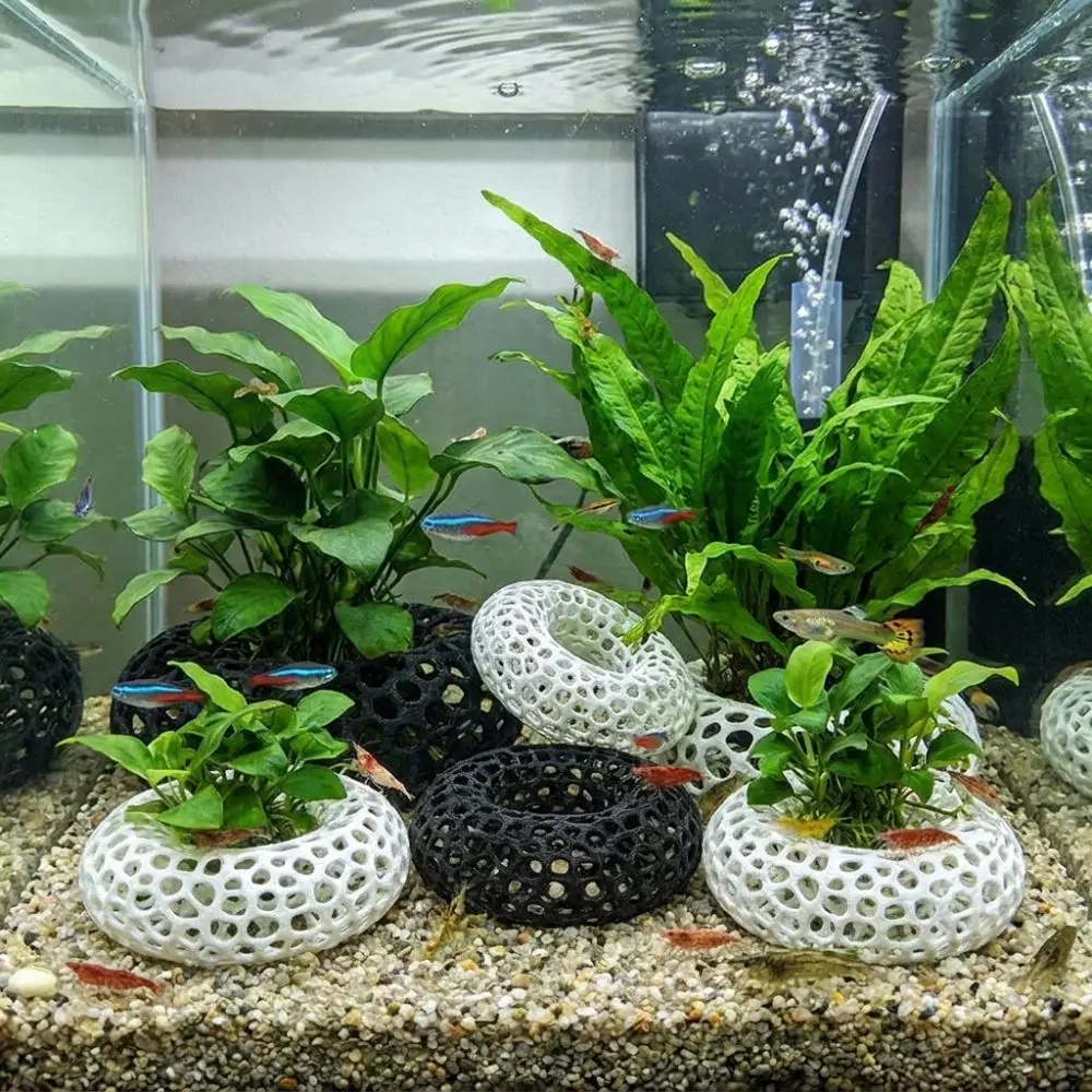 Caverna para Peixes e Camarões de Plástico 10x10x3 cm para Aquário - Imagem 3