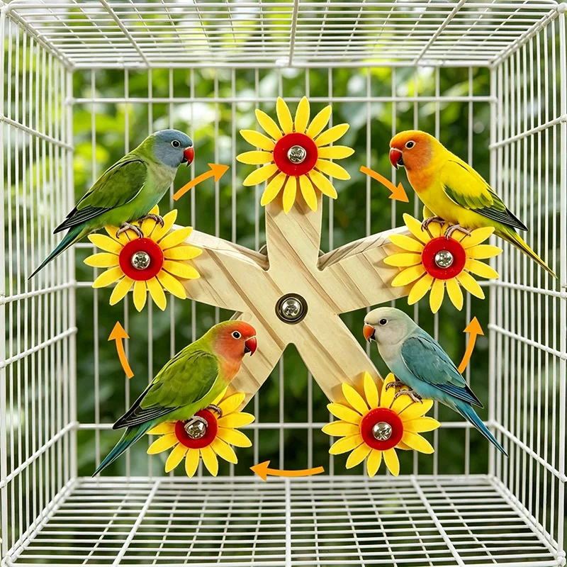 Brinquedo para Pássaros com Dispensador Rotativo de Petiscos 11,5 cm - Image 2