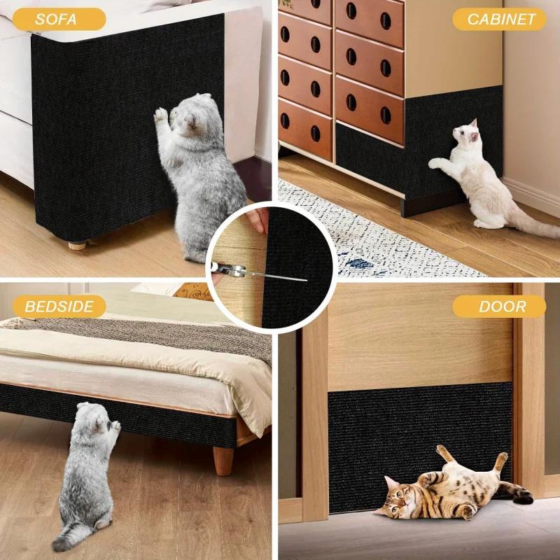 Arranhador para Gatos Autoadesivo de 30x100 cm para Sofá - Imagem 3