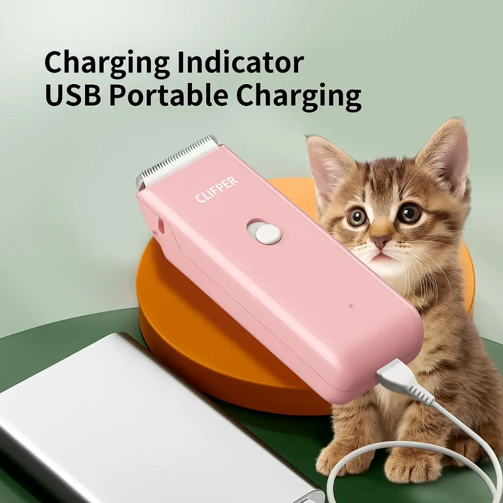 Máquina de Tosa para Cães e Gatos Recarregável USB Silenciosa - Imagem 5