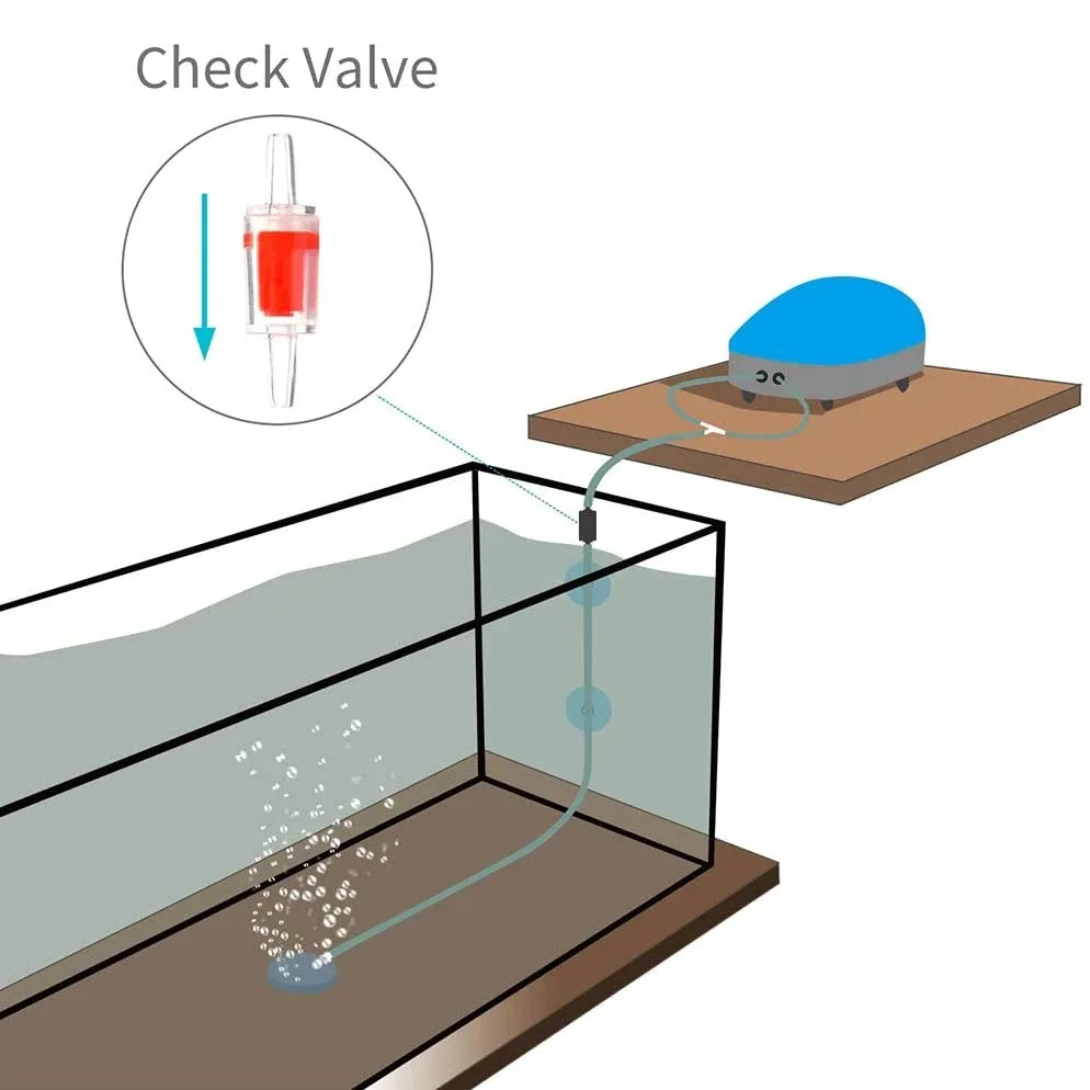Válvula de Retenção para Aquário 4mm Plástico Pacote com 10 - Imagem 5
