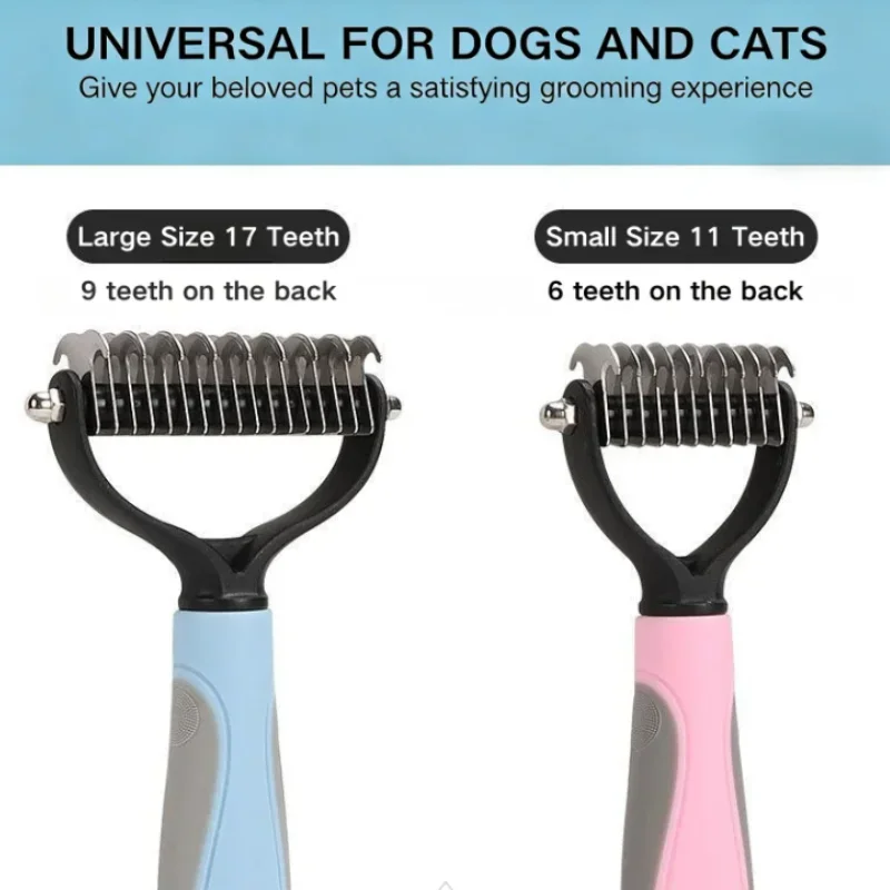 Escova Desembaraçadora para Cães e Gatos Anti-Riscos com Furo para Pendurar - Imagem 2