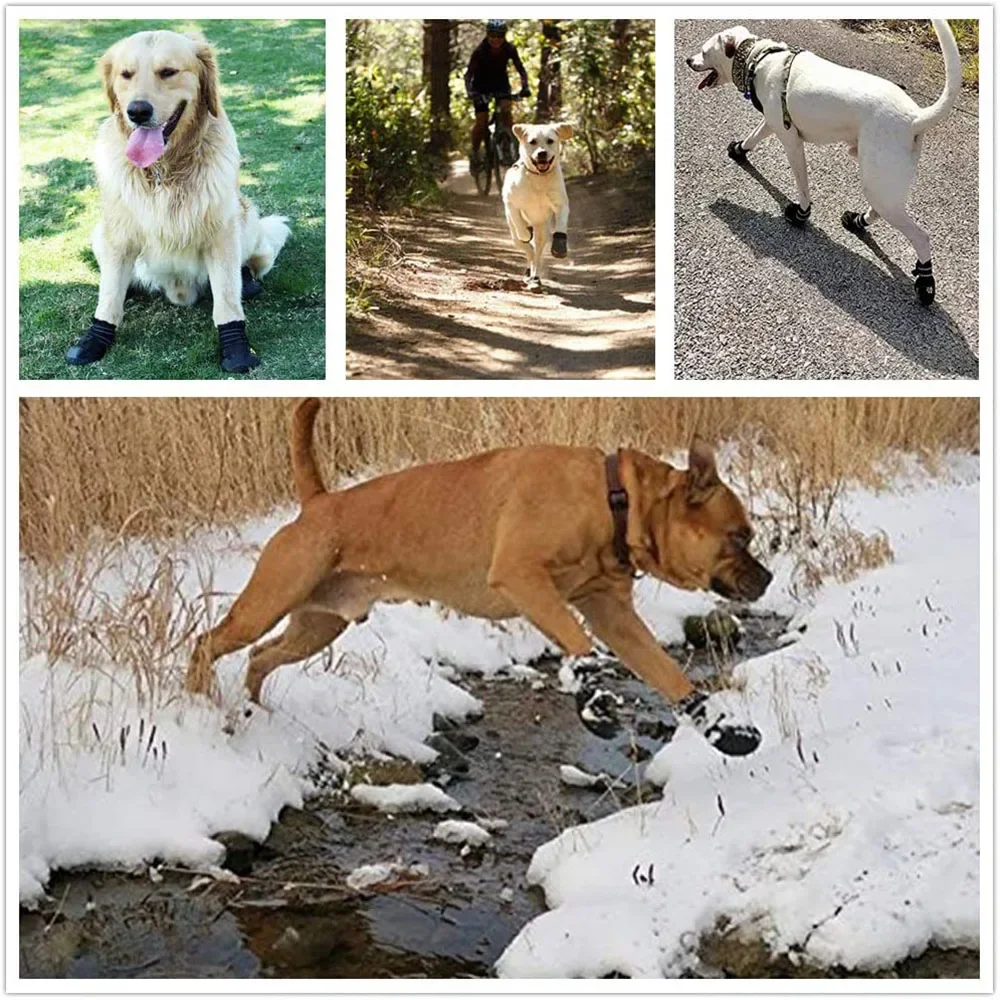Sapatos para Cães com Sola Antiderrapante e Faixa Refletiva - Imagem 5