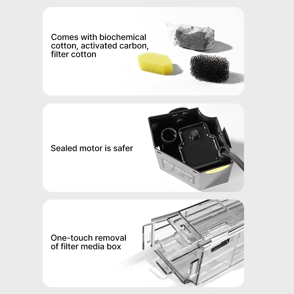 Filtro para Aquário 4 em 1 com Bomba Submersível e Esponja - Imagem 5
