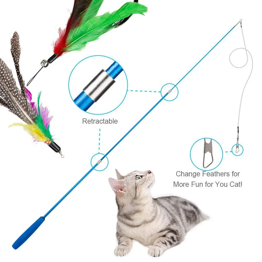 Kit 11 Penas de Reposição para Varinha de Gato Retrátil - Image 3