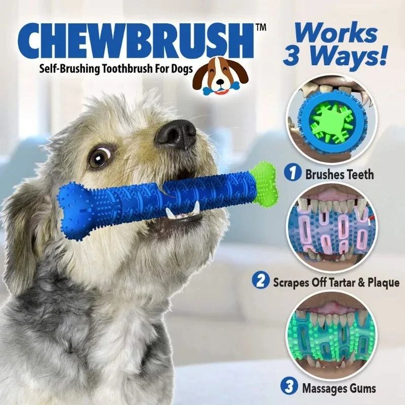 Brinquedo de Silicone para Cães Tipo Osso 25cm para Mastigar - Imagem 2