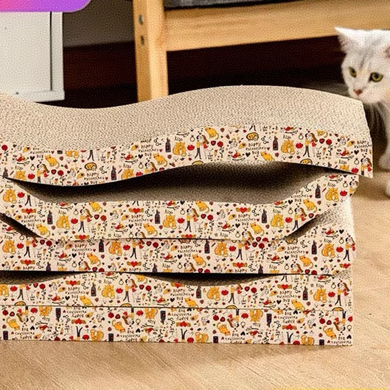 Placa Arranhador para Gatos de Papelão Ondulado Interativo - Imagem 6