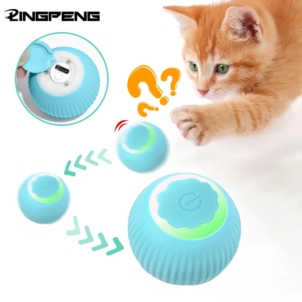 bola rolante para gato recarregável usb