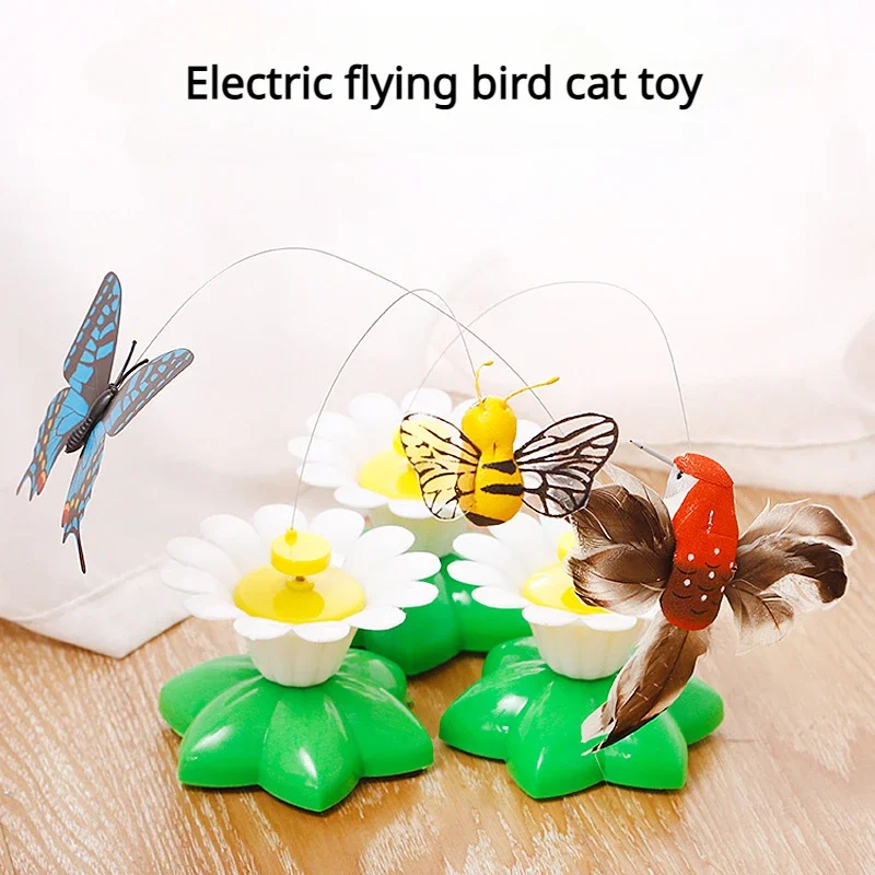 Brinquedo para Gatos Borboleta Elétrica Rotativa de 8 cm - Image 3