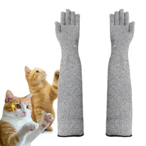 luvas longas para cuidado animal
