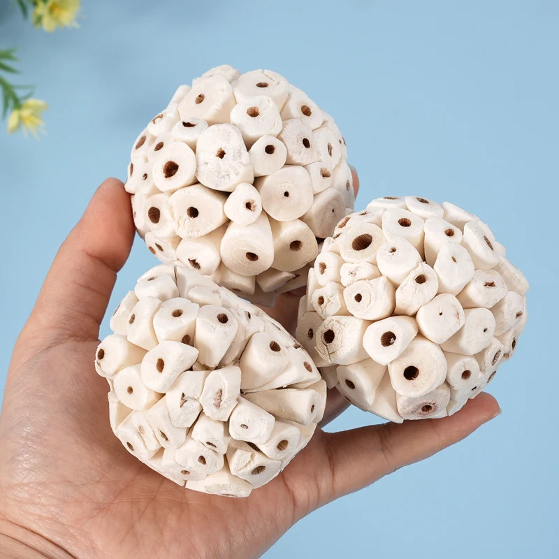 Brinquedo de Mastigar para Papagaio e Periquito de Madeira para Gaiola - Imagem 4