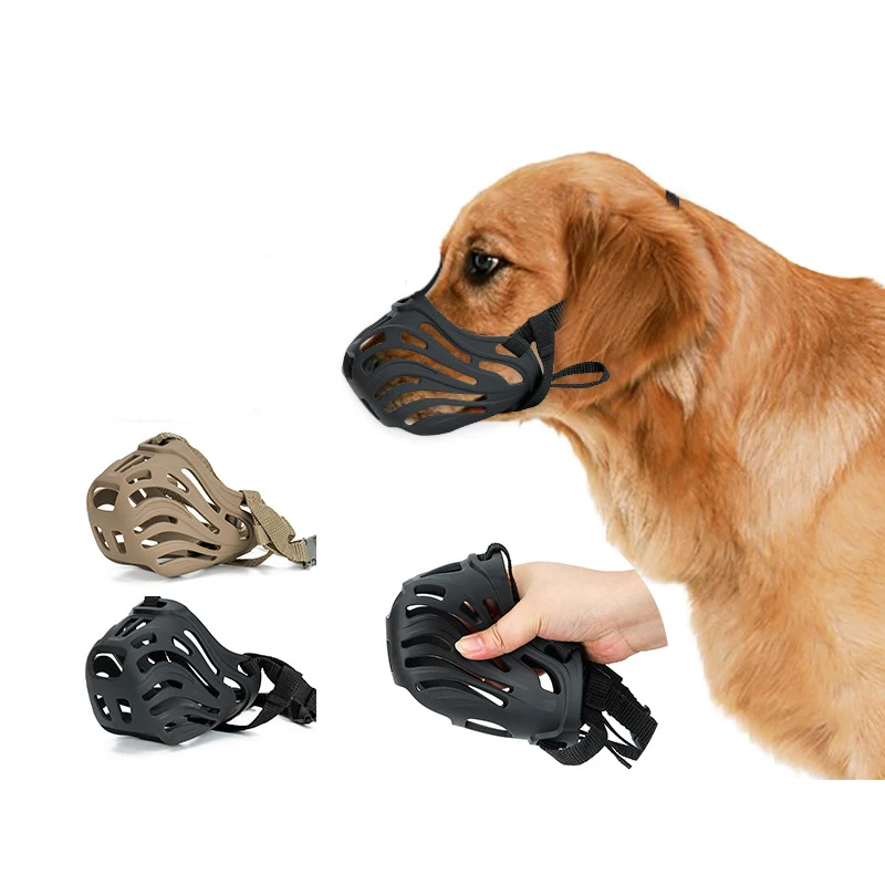 Focinheira para Cães Ajustável de Malha Respirável Pequeno a Médio Porte - Imagem 2