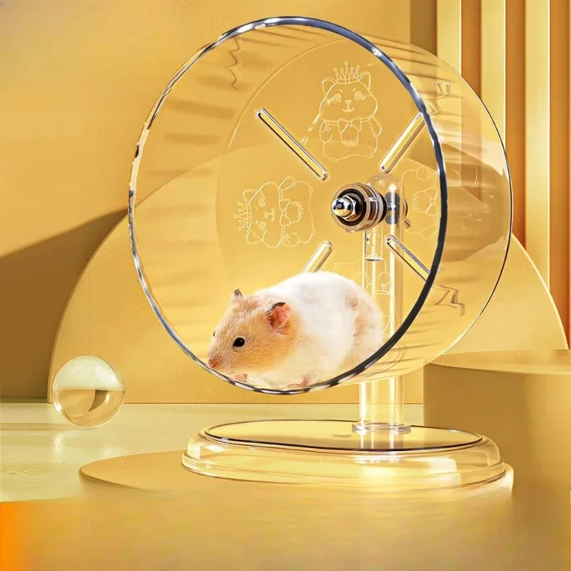 Roda de Exercício para Hamster Transparente com Operação Silenciosa - Imagem 4