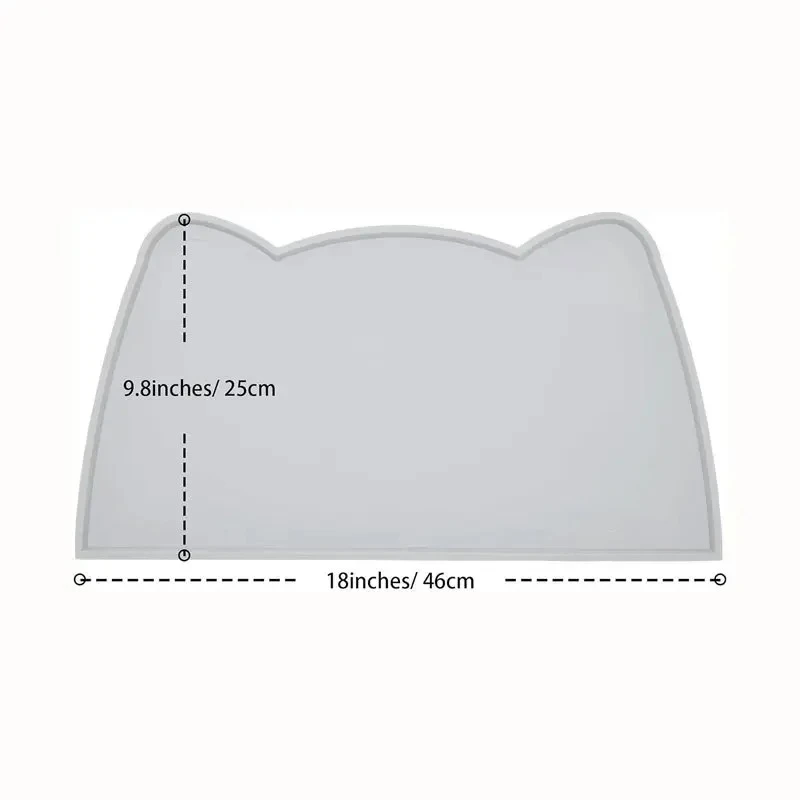 Tapete de Silicone para Cães e Gatos Antiderrapante 48x30 cm - Imagem 6