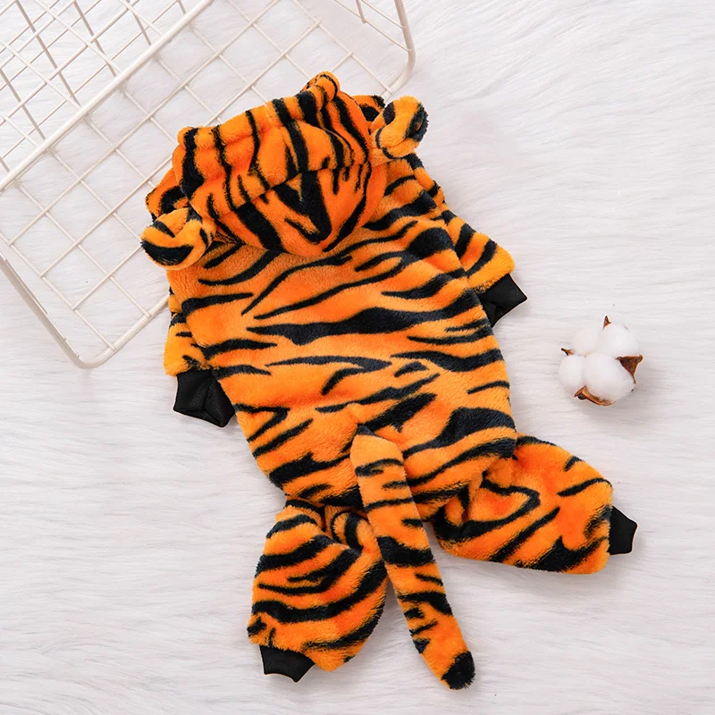 Jaqueta para Cães e Gatos de Fleece e Coral com Capuz e Lavagem Manual - Imagem 5