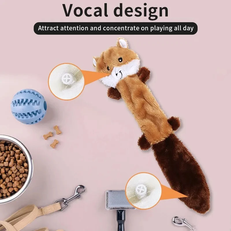 Brinquedo de Pelúcia para Cães de Raças Pequenas, Médias e Grandes com Som - Image 4