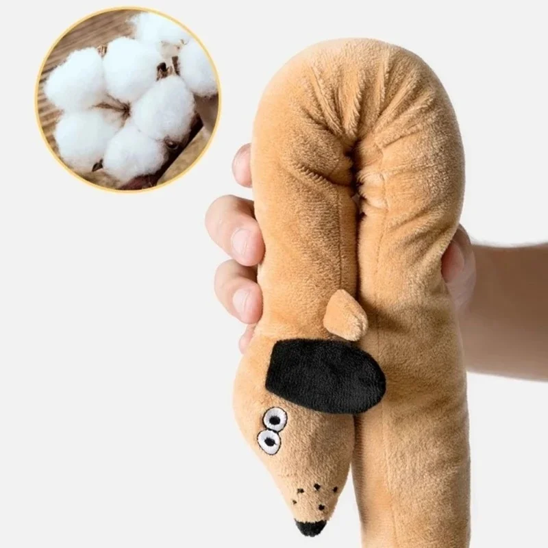 Brinquedo de Pelúcia para Cães com Apito e Puxador - Imagem 6