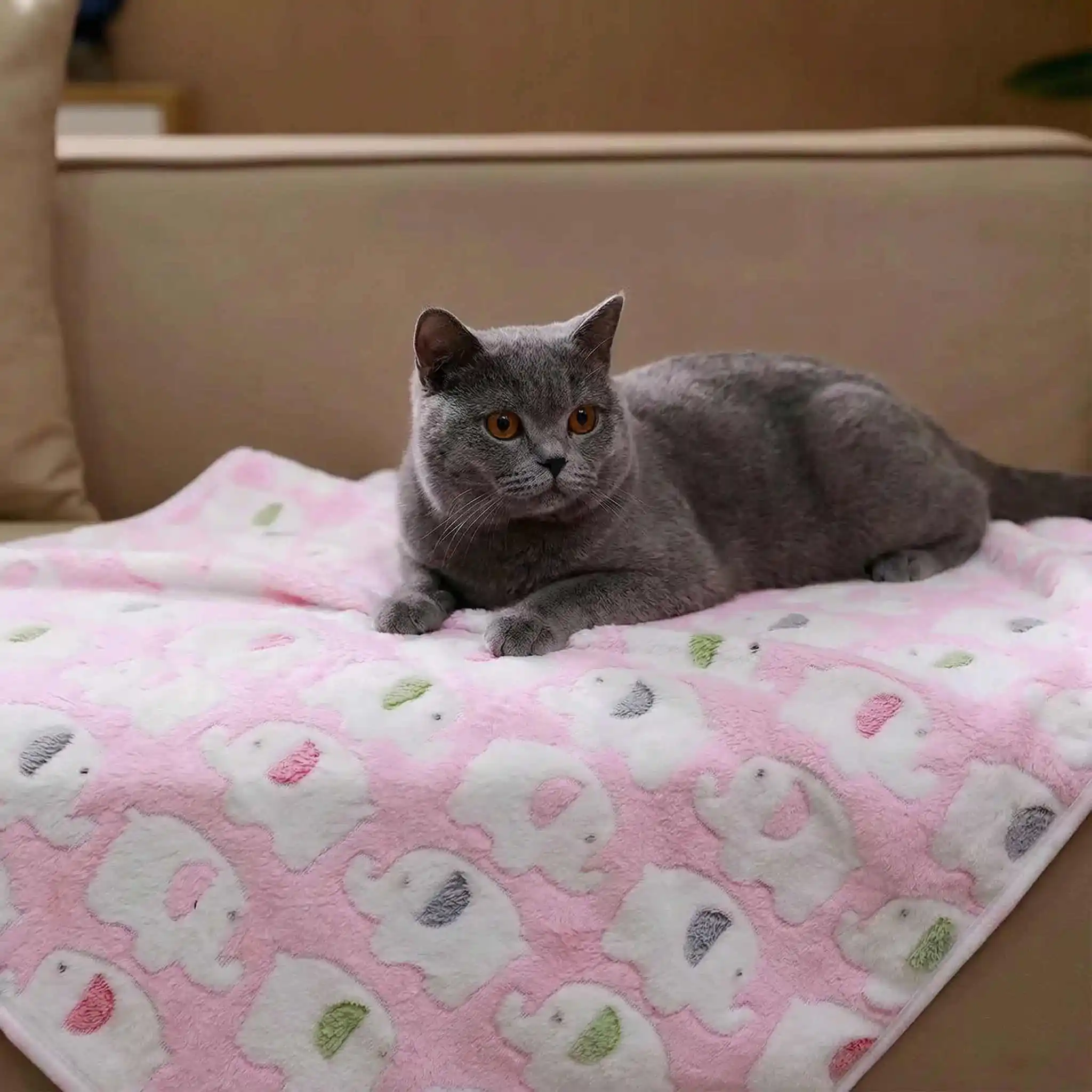Manta de Pelúcia para Cães e Gatos Lavável em Máquina - Imagem 4