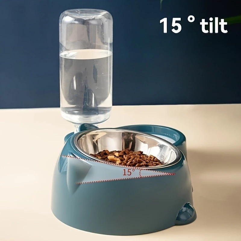 Alimentador e Bebedouro para Cães e Gatos Sem Energia Boca Inclinada - Imagem 5