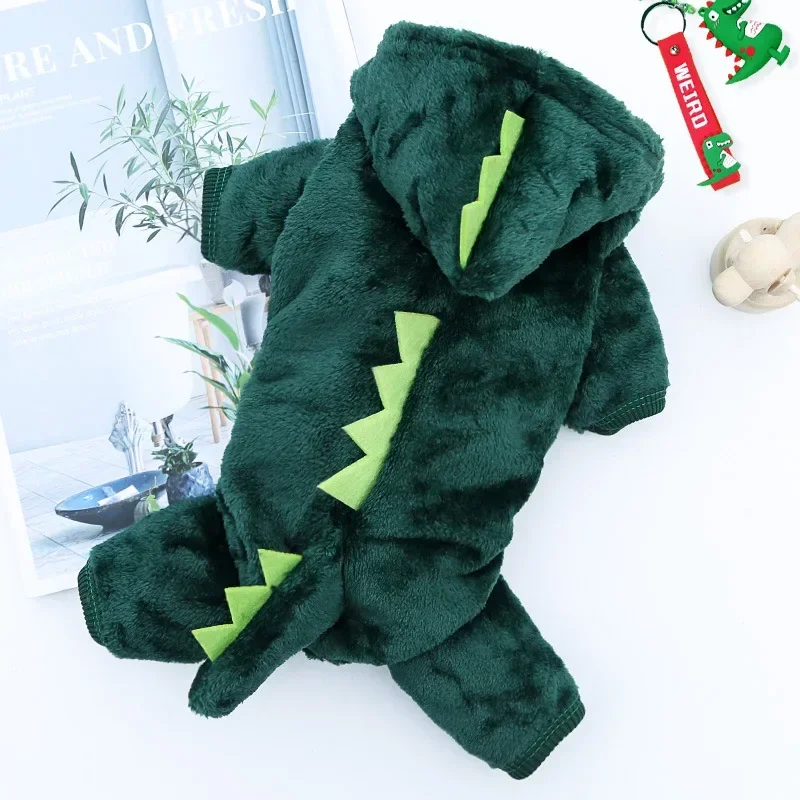 Roupa de Cachorro Dinossauro de Velo para Cães de Porte Pequeno - Imagem 3