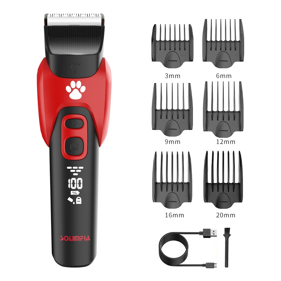 Máquina de Tosa para Cães e Gatos Recarregável com Pentes Guia - Imagem 6