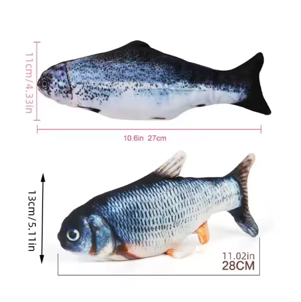 Brinquedo Peixe Elétrico USB para Gatos e Cães, Interativo - Imagem 6