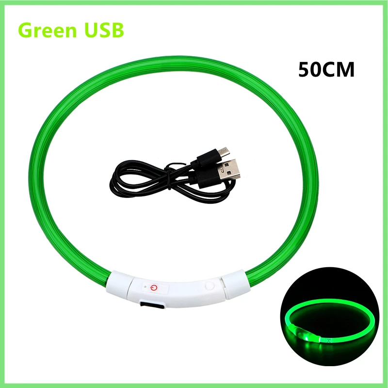 Coleira LED para Cães e Gatos Recarregável USB e Ajustável - Imagem 4