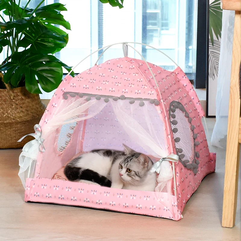 tenda semifechada para gatos e cães pequenos