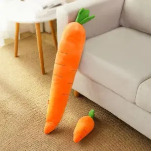 brinquedo cenoura de pelúcia para cães