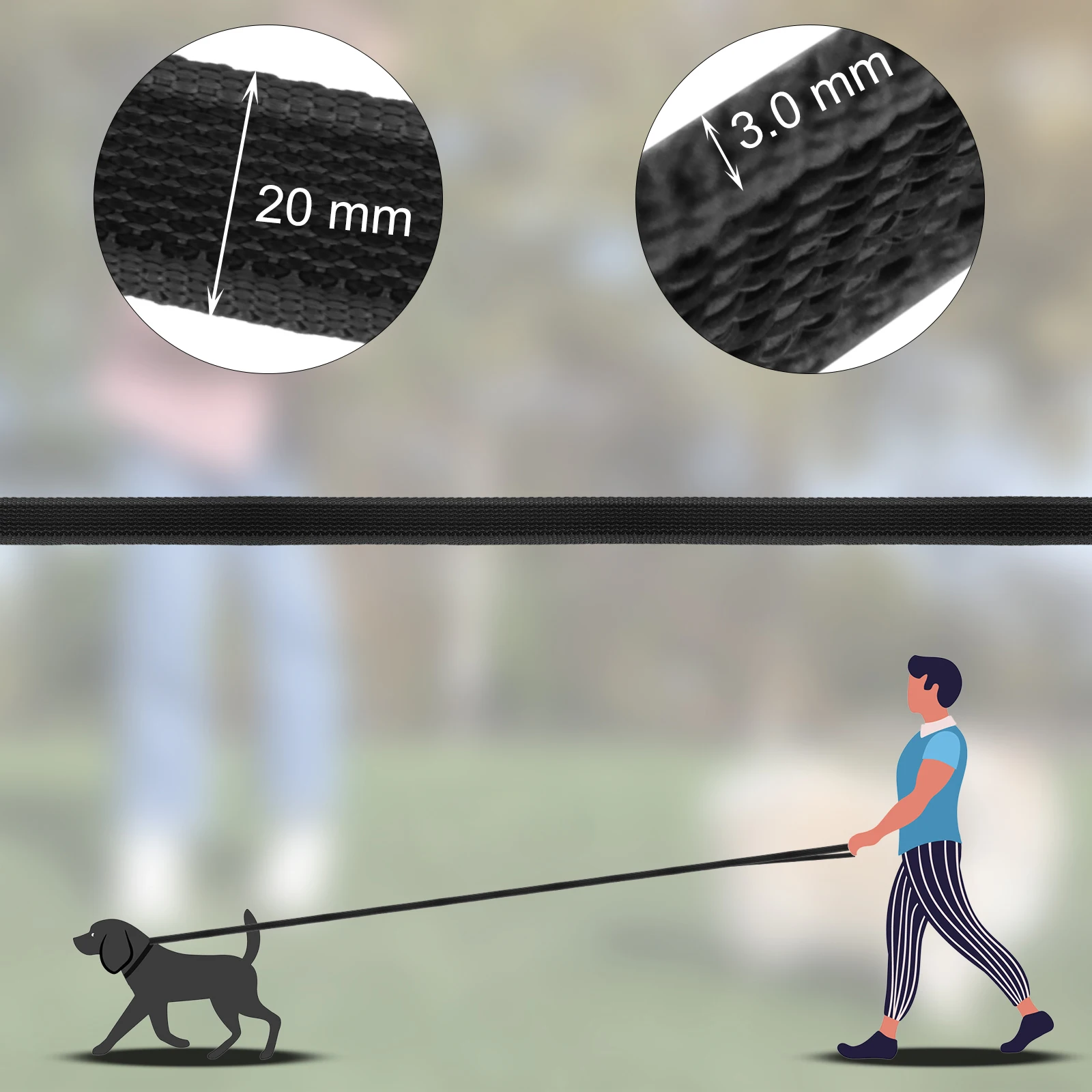 Coleira para Cães de Látex e Seda Leve para Treinamento - Imagem 3