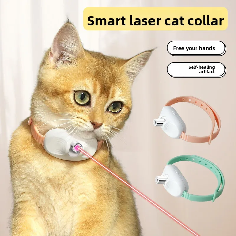 coleira laser ajustável para gatos