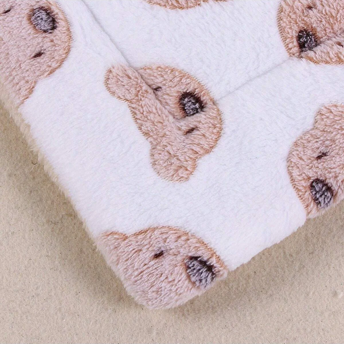 Cobertor de Flanela para Cães e Gatos Estampa Urso para Outono Inverno - Imagem 2