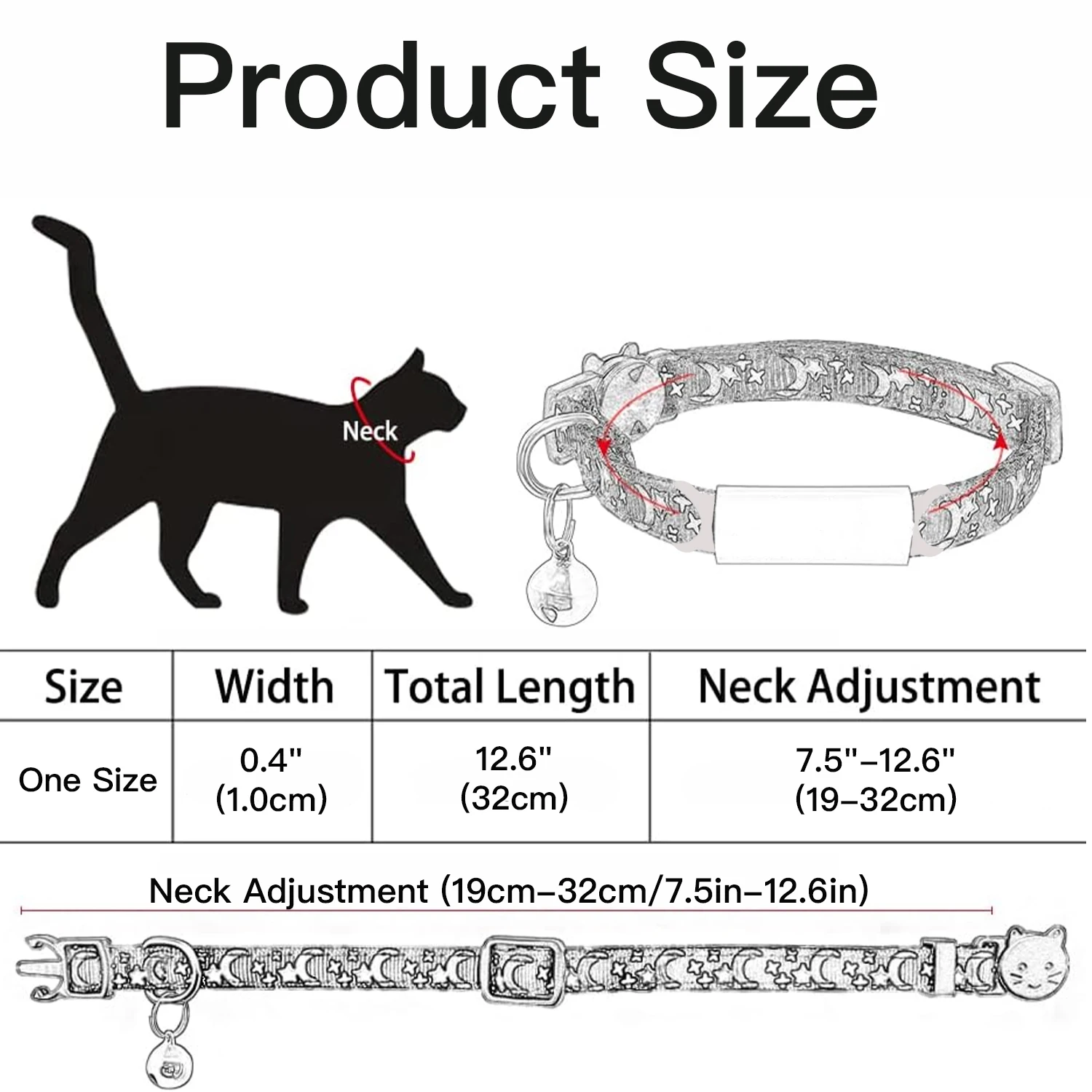 Coleira para Gatos e Cães Pequenos Brilhante com Gravação Gratuita - Image 4