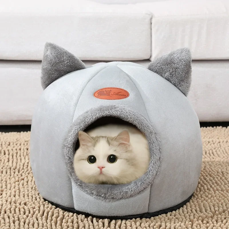 Cama Toca para Gatos e Cães Pequenos Velboa com Almofada Removível - Image 2