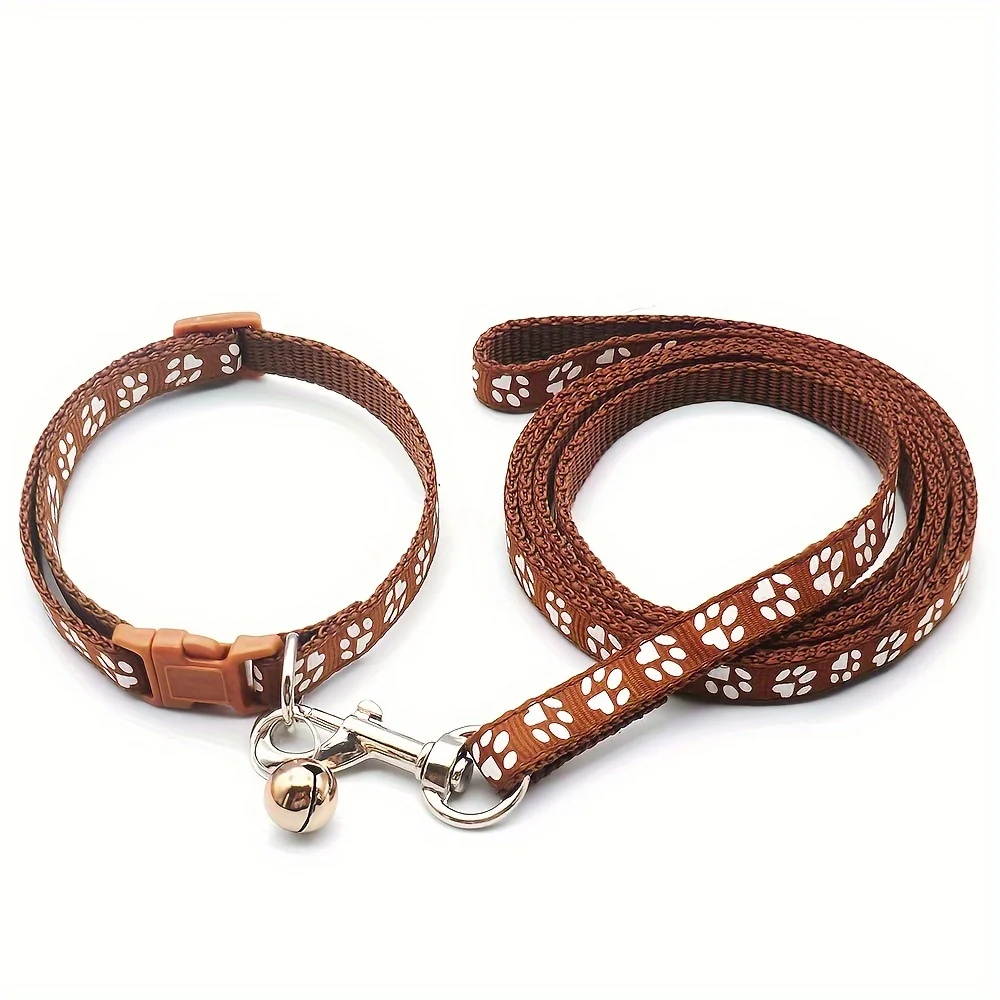 Coleira para Cães e Gatos com Estampa de Pata Ajustável 19-32 cm - Imagem 5