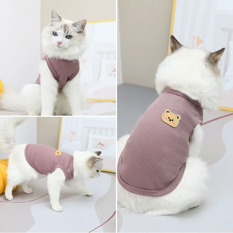 Colete para Cães e Gatos Estampa Urso para Cães Pequenos e Médios - Imagem 4