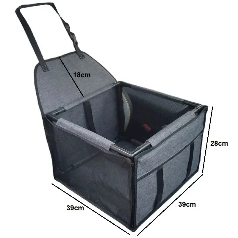 Capa Assento Carro para Cães e Gatos Pequenos 39x39x27 cm - Imagem 6
