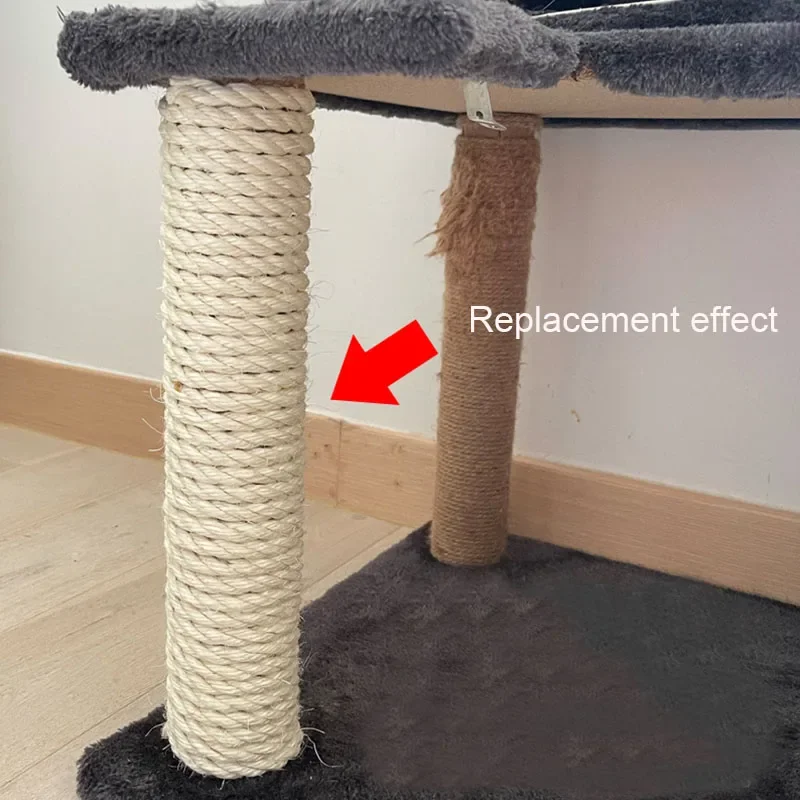 Corda Sisal Natural para Gatos 4mm a 10mm para Arranhador - Image 5