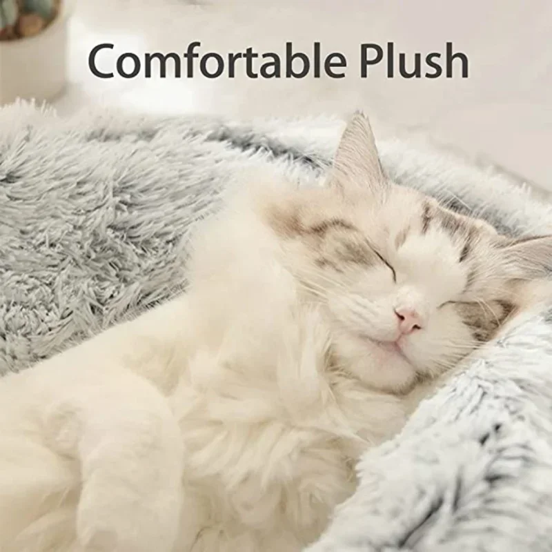 Cama Toca para Gatos e Cães Pequenos de Pelúcia Lavável - Image 2