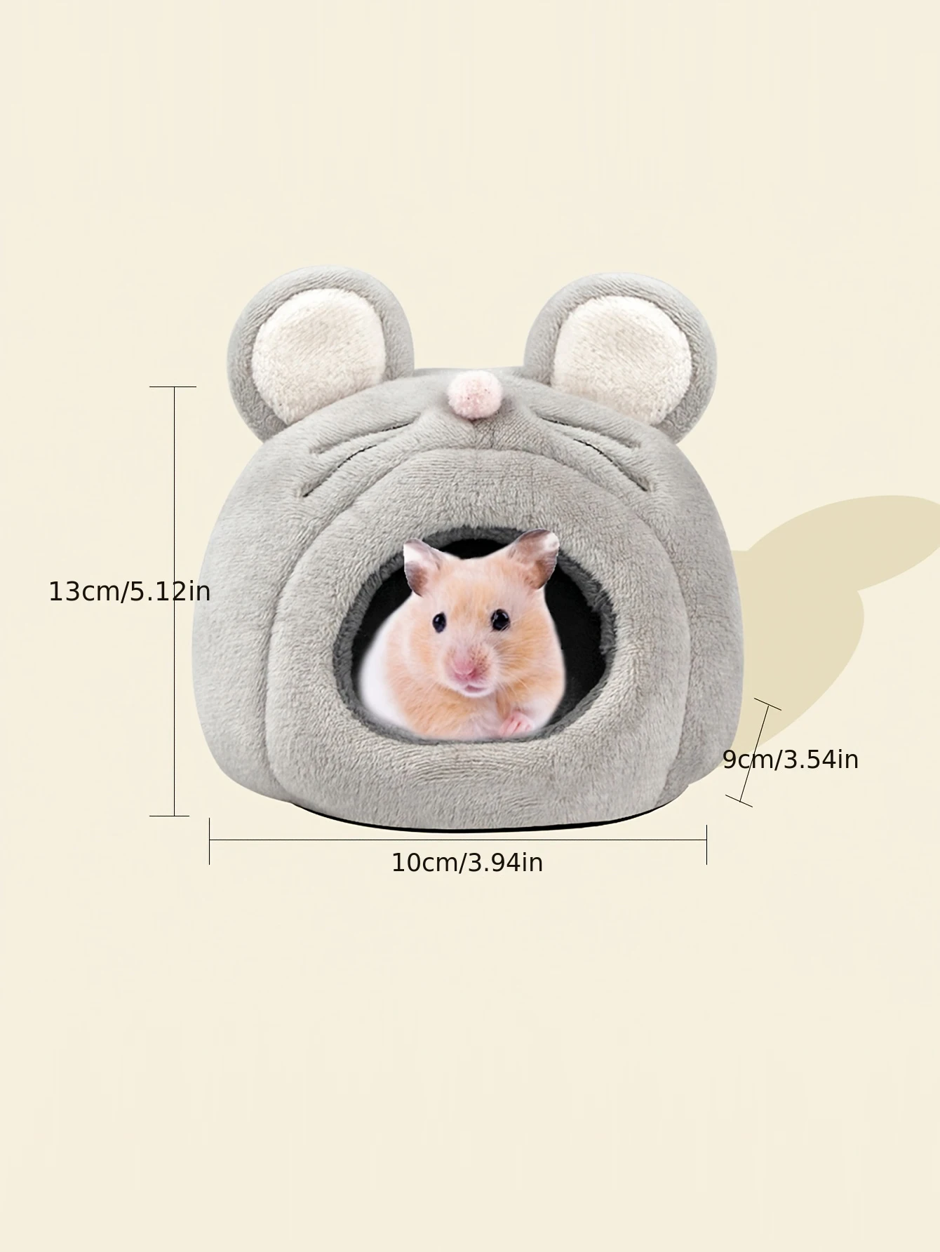 Casa Toca para Hamster em Forma de Rato para Gaiola - Imagem 3