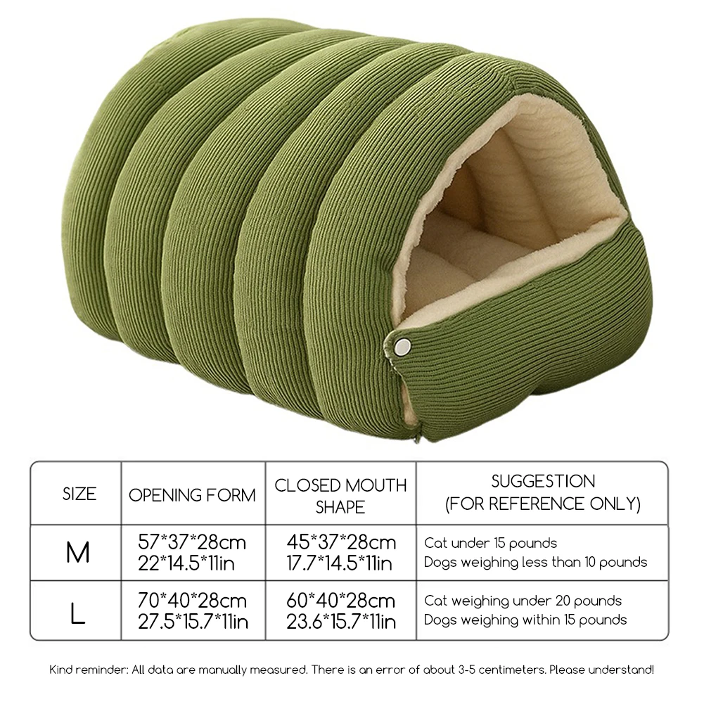 Cama Caverna para Gatos de Pelúcia com Capa Removível - Imagem 4