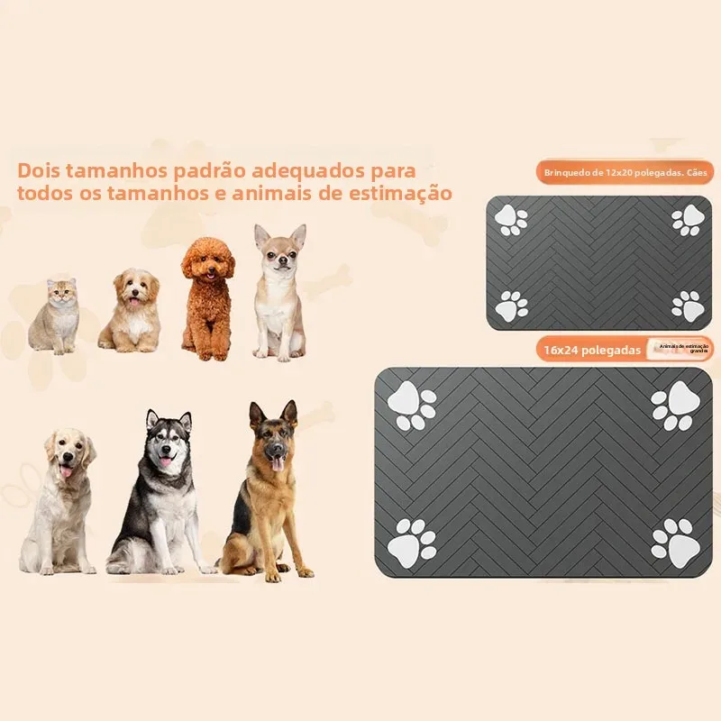 Tapete para Comedouro Cães e Gatos de Secagem Rápida Impermeável - Image 6