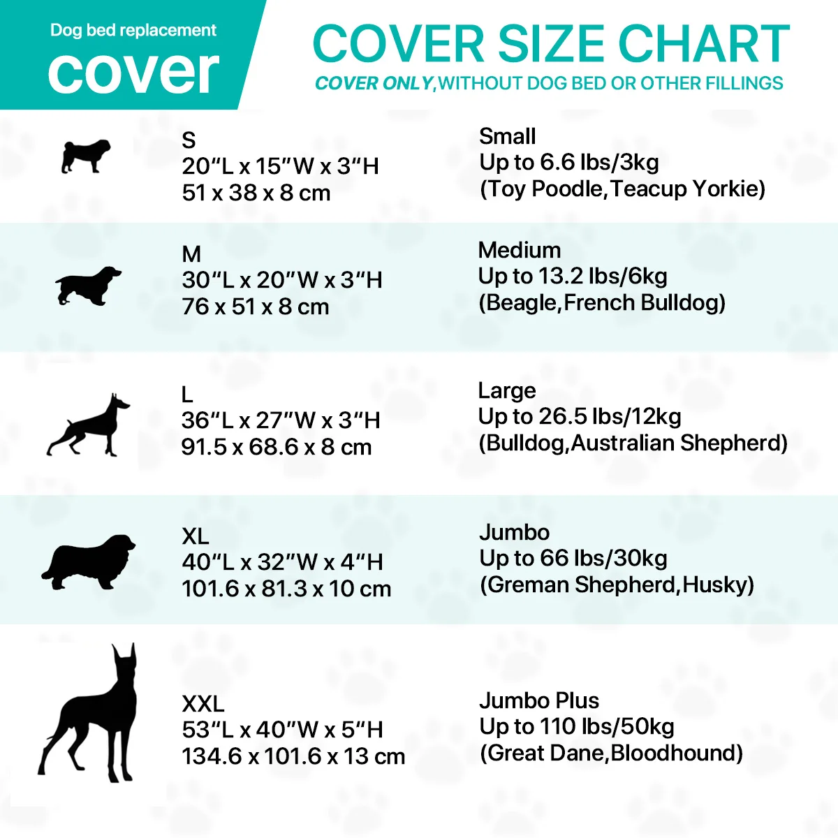 Capa para Cama Ortopédica para Cães Grandes Lavável Ciano Claro - Image 5
