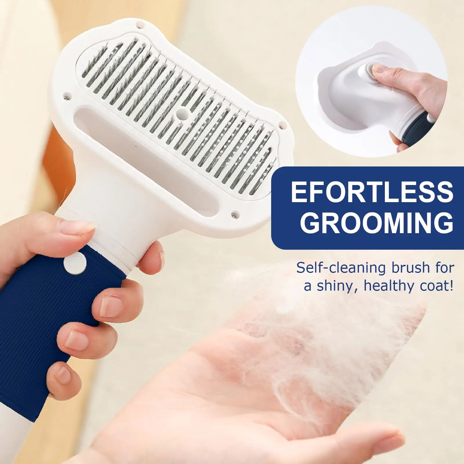 Secador de Pelos para Cães e Gatos Pequenos com Escova e Baixo Ruído - Image 5