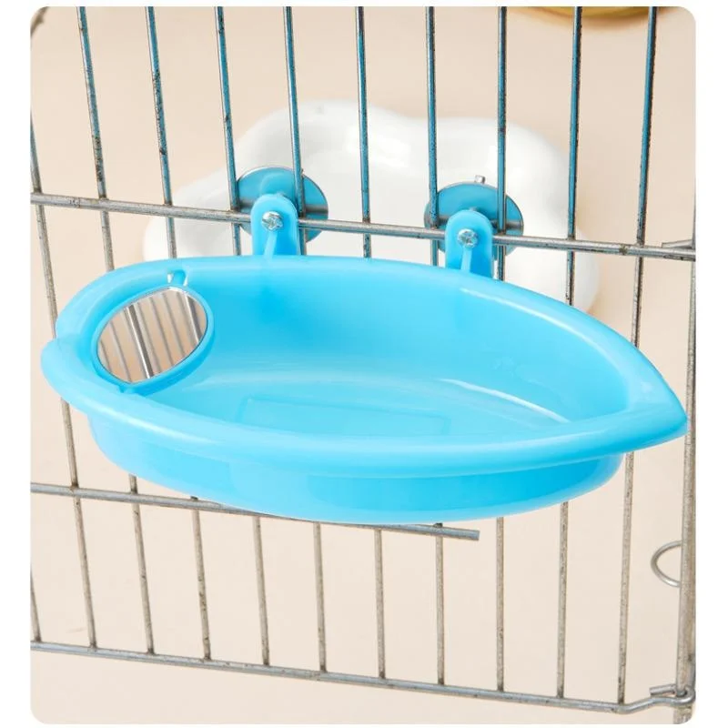 Banheira Espelhada para Pássaros Pequenos de Plástico com Encaixe na Gaiola - Image 5