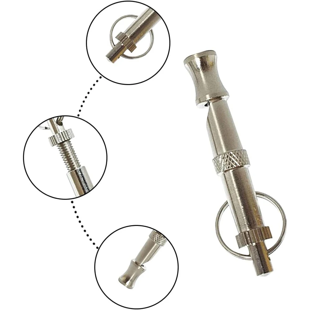 Apito Ultrassônico para Cães Ajustável em Aço Inoxidável - Imagem 2