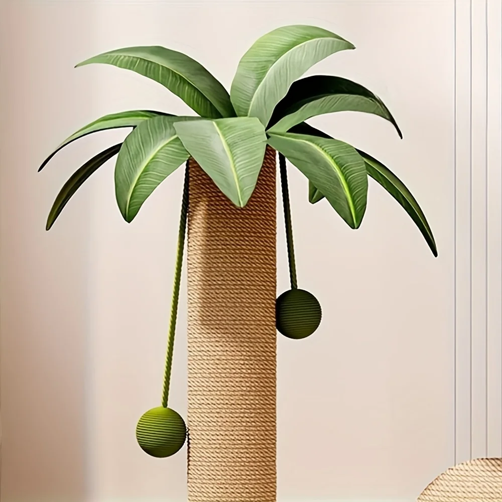 Torre de Arranhar para Gatos de Coqueiro e Sisal com Bola Suspensa - Image 6