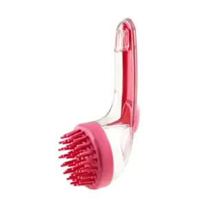 escova de banho para cães e gatos com dispenser de shampoo